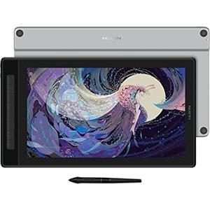 HUION Kamvas Pro 16 2.5K 145% sRGB Tavoletta Grafica con Schermo, QHD 2560x1440 a Laminazione Completa con Schermo con 8 Tasti Programmabili e Pennino in Feltro per Disegno Digitale