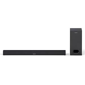 Sharp HT-SBW110 Soundbar con Subwoofer, 180 W, streaming di musica wireless Bluetooth, lunghezza 80 cm e altezza 6 cm