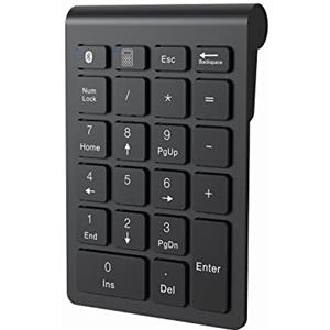 cimetech Tastiera numerica Bluetooth, 22-Keys Wireless Number Pad, tastierino numerico portatile per contabilità finanziaria, estensioni della tastiera compatibili con laptop/desktop/notebook