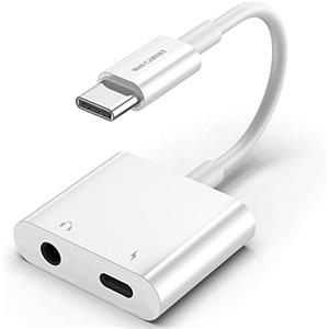 MAS CARNEY │ Adattatore per cuffie e caricabatterie da USB Tipo C a 3,5 mm compatibile con Pixel 5 4 3 XL, Galaxy S22 S21 S20 S20+ Note 20, Ipad Pro, Macbook