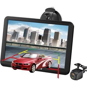 AWESAFE Bluetooth Navigatore Auto Camion con Telecamera retromarcia 7 Pollici GPS Navigatore con Trasmissione vocale, Mappa 2D/3D, Aggiornamenti Gratuiti delle Mappe a Vita