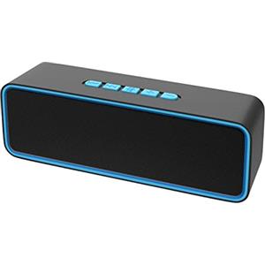 Sonkir Altoparlante Bluetooth, Casse Portatili Bluetooth 5.0 con Bassi Stereo 3D Hi-Fi Mani Libere, Batteria Integrata da 1500 mAh Supporto TF Carda (Blu)