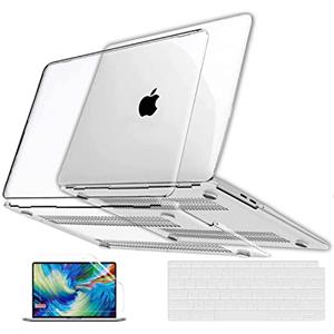 GVTECH Custodia Per New MacBook Air 13 pollici 2024 2023 2022 M3 A3113 M2 A2681 Crystal Clear, guscio rigido in plastica e copertura della tastiera e protezione dello schermo compatibile con Air 13.6