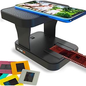 KLIM K2 Mobile Film Scanner 35 mm + NUOVO 2024 + Scanner positivo e negativo + Scanner diapositiva + Scanner per foto + Kit di sviluppo di pellicole a colori da 35 mm essenziale + il tuo servizio di