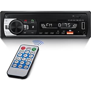 NHOPEEW Autoradio Bluetooth Stereo Auto con FM/TF/USB/EQ/AUX-in, Autoradio 1 DIN con Controllo remoto