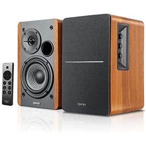 Edifier R1280DBs Altoparlanti Diffusori da Scaffale Active Bluetooth - Ingresso Ottico - Diffusore Monitor da Studio Wireless 2.0 - 42W RMS con Subwoofer Line Out - Legno con Venature