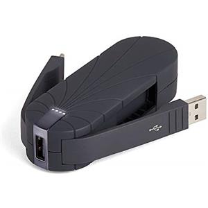 Lexon Bali Powerbank 3000 mah cavi integrati USB-C, USB e porta USB (nero)