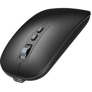PINKCAT Mouse Bluetooth ricaricabile, mouse wireless Bluetooth ergonomico e silenzioso per Windows, MacBook, computer, Chromebook, Notebook