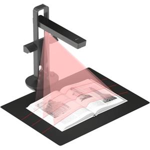 CZUR Scanner Portatile per Libri CZUR Aura Pro Scanner per Documenti Max Formato A3 con Lampada con Riconoscimento Multilingua (OCR), Compatibile con MacOS e Windows