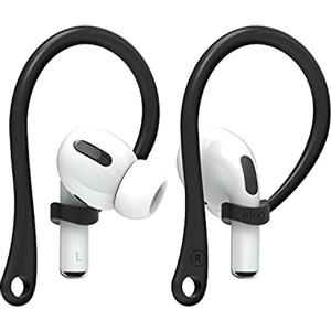 elago EarHooks Ganci Compatibile con Compatibile con AirPods Pro 2 & 1 & Compatibile con AirPods 3, 2, 1 - Ganci Auricolari per Attività Sportive, Antiscivolo [Brevetto Registrato US] (Nero)