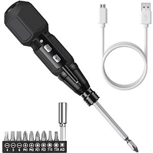 Ankilo Cacciavite Elettrico a Batteria, Avvitatore Ricaricabile, con Cavo USB e Luci LED, Avvitare e Svitare Viti, Mini Avvitatore a Batteria Portatile