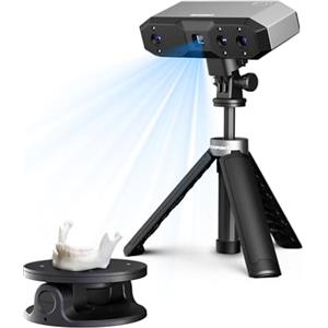 Revopoint MINI 2 Portatile 3D Scanner per Stampa 3D, Precisione 0,02 mm, Scansione Veloce 16fps, Luce Blu Industriale, Scanner per Modelli 3D a Colori per Denti, Gioielli e Piccoli Oggetti (Avanzato)