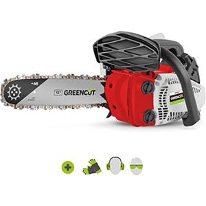 GREENCUT GS250X-12 - Motosega motore a benzina 2 tempi 25,4cc 1,4cv, spada da 12