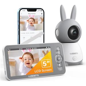 DEATTI Baby Monitor Video e Audio, 5