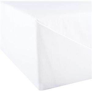 aqua-textil Superior lenzuolo senza elastico 150 x 250 cm bianco cotone leggero piumino estivo