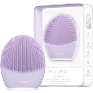 Foreo Luna 3 Pelle Sensibile, Spazzola Pulizia Viso, Massaggio Viso Hi-Tech Rassodante, Ultraigienico, Esfoliante Viso da Viaggio, Testina in Silicone per Una Pelle Pulita, Collegabile all'App