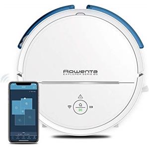 Rowenta X-Plorer Serie 80, Robot Aspirapolvere Lavapavimenti, Navigazione Precisa, Impostazioni Personalizzate, Antiallergico, Wi-Fi, compatibile con smartphone e assistente vocale, RR7747WH