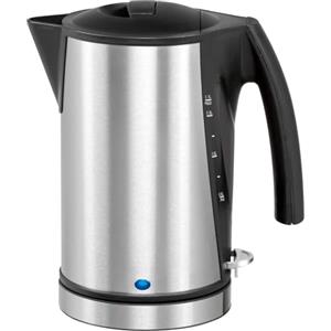 Avilia Bollitore Cordless per Tè e Caffè - Teiera Elettrica con Base a 360°, Coperchio con Chiusura di Sicurezza, Spegnimento Automatico, Filtro Removibile e Lavabile, in Acciaio Inox, 1.7L, 2200W