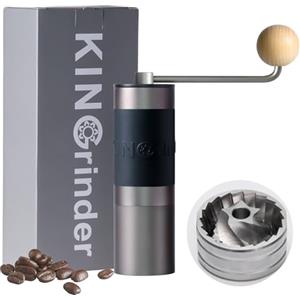 KINGrinder K0 - Macinacaffè manuale con 140 gradi di macinazione regolabile per Aeropress, French Press, Drip, capacità 25 g