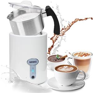 Duronic MF500 WE Montalatte elettrico 3 in 1 - Schiumalatte automatico 500 ml - Scaldalatte 500W - Facile da usare e pulire - Ideale per caffè, cioccolata calda, cappuccino, latte, bianco