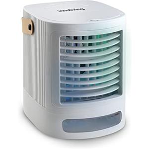 Innoliving Mini Raffrescatore Portatile INN-517, 3-in-1, Raffrescatore, Ventilatore, Umidificatore con Potenza 5W, Eco-Friendly, LED 7 Colori