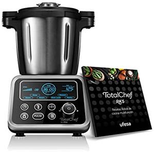 Ufesa Totalchef - Robot da cucina con più programmi per cucinare, 1700 W di potenza, display LCD, include ricettario e bilancia integrata, brocca da 3,5 l