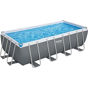 Bestway 56670-5 Set Piscina Fuori Terra Power Steel Rettangolare da 488x244x122 cm