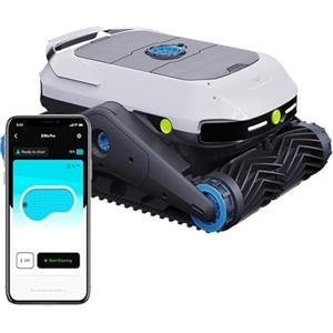 degrii Robot Pulitore per Piscine Senza Fili - Pulizia di Pareti e Linee d'Acqua, Pulitore per Piscine con Mappatura Intelligente con Filtro da 180 µm, Controllo App Intelligente