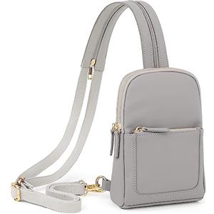 UTO Sling Bag Borsa a tracolla Donna Grande 2 in 1 Tracolla regolabile Borsa a tracolla Donna Resistente all'acqua PU Pelle Borsa a tracolla Daypack Borsa a tracolla per il tempo libero all'aperto