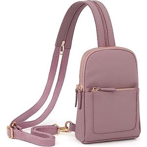 UTO Sling Bag Borsa a tracolla Donna Grande 2 in 1 Tracolla regolabile Borsa a tracolla Donna Resistente all'acqua PU Pelle Borsa a tracolla Daypack Borsa a tracolla per il tempo libero all'aperto