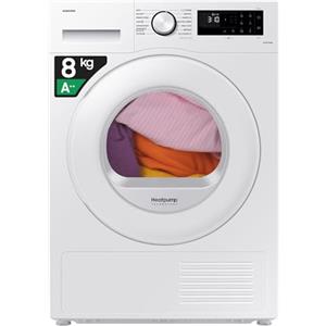 Samsung Asciugatrice Crystal EcoDry DV80CGC0B0TE/ET, 8 kg, Pompa di Calore, Wifi, Sensore Optimal Dry, Filtro 2 in 1, Carica Frontale, 60L x 85H x 60P cm