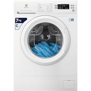 Electrolux Lavatrice a Carica Frontale, PerfectCare 600, 7 kg, EW6S570I, Tecnologia SensiCare, 951 Giri, Display LCD con Touch Control, 843x595x449 mm