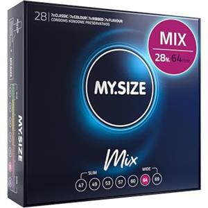 My.Size Mix Preservativi misura 6, 64 mm, confezione grande, 28 pezzi