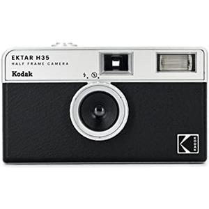 KODAK EKTAR H35 - Fotocamera semi-formato, 35 mm, riutilizzabile, senza messa a fuoco, leggera, facile da usare (nero) (pellicola e batteria AAA non incluse)