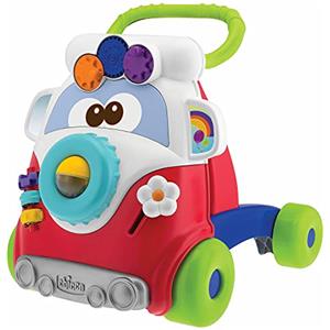 Chicco Gioco Primi Passi Happy Hippy 2in1 con Centro Attività Manuali, Pulmino Colorato con 4 Grandi Ruote, per Bambini 9-24 Mesi