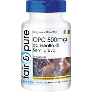 Fair & Pure® - OPC 500mg - Estratto di semi d'uva - Vegan - 60 Capsule