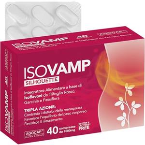 Agocap Isovamp integratore sostiene la menopausa, a base di Trifoglio Rosso, e Cimicifuga | Controlla le Vampate di Calore, sbalzi d'umore