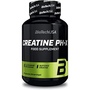 BioTechUSA Creatine Ph-X capsule | Creatina tamponata | 3 g di CreaBASE per dose, 90 capsule
