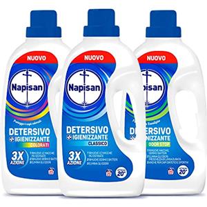 Finish Napisan Kit Lavatrice, Detersivo Lavatrice Liquido Igienizzante Classico, Detersivo Lavatrice Liquido Igienizzante Capi Colorati 23, Detersivo Lavatrice Liquido Igienizzante Odorstop - 69 Lavaggi