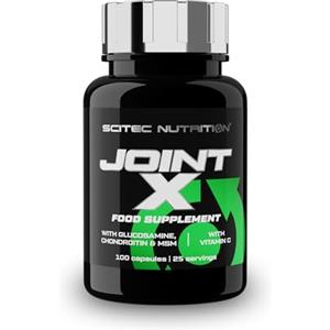 Scitec Nutrition Joint-X, Integratore alimentare in capsule con glucosamina solfato, gelatina, condroitina solfato, MSM e vitamina C, 100 capsule