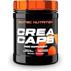 Scitec Nutrition Crea Caps - Capsule di creatina monoidrato - con creatina organica ricca di azoto, 250 capsule
