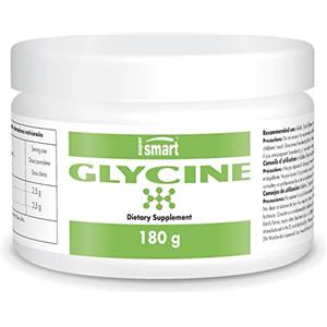 Supersmart Polvere di glicina pura - Eccellente apporto giornaliero - 100% vegano - Aminoacido premium - Senza additivi - Senza eccipienti - Promuove la produzione di collagene, creatina - Supersmart