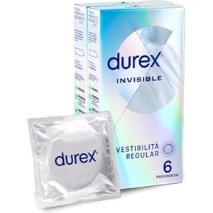 Durex Invisible, Preservativi Ultra Sottili, 12 Profilattici