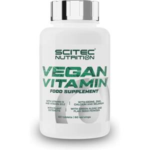 Scitec Nutrition Vegan Vitamin - Multivitaminico - Nutrienti essenziali di origine vegetale - B12, D, Omega-3, Iodio, Selenio, Zinco e Antiossidanti, 60 Compresse