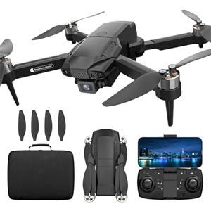 karuisrc F198 Drone con Dual Telecamera 720P HD,90°Adjust AIdrone Upgraded APP Video Droni con 2 Cameras per Bambini,Brushless Motor Quadricottero RC Drones per Principiant,3D Flip,Altitudine Hold,Gestuale