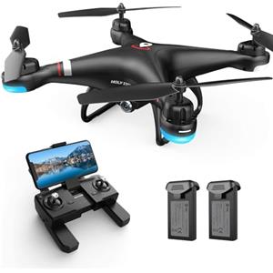 Holy Stone HS110G Drone GPS con fotocamera 1080P HD Live per bambini, quadricottero radiocomandato con Follow Me, 2 batterie a lunga durata, ritorno automatico, con app per cellulare FPV controllato