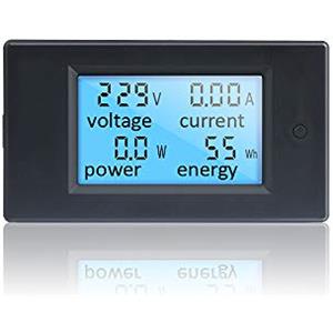 KETOTEK Amperometro Voltometro Digitale AC 80-260V 20A Tester Misuratore di Tensione Corrente Potenza Energia Elettrica Volt Amp Wattmetro Multimetro LCD