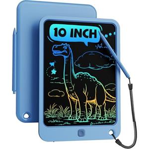 Bravokids Tavoletta Grafica Bambini 10 Pollici,LCD Colorata Lavagnetta Cancellabile Bambini,Lavagna Magnetica,Regalo Bambina 3 4 5 6 7 8 anni,Giochi bambini per Ragazzi(Blu)