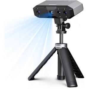 Revopoint MINI 2 Portatile 3D Scanner per Stampa 3D, Precisione 0,02 mm, Scansione Veloce 16fps, Luce Blu Industriale, Scanner per Modelli 3D a Colori per Denti, Gioielli e Piccoli Oggetti (Standard)