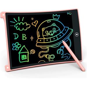 Bravokids Tavoletta Grafica Bambini 8.5 Pollici,LCD Colorata Lavagnetta Cancellabile Bambini,Lavagna Magnetica,Regalo Bambina 3 4 5 6 7 8 anni,Giochi bambini per Ragazzi(Rosa)